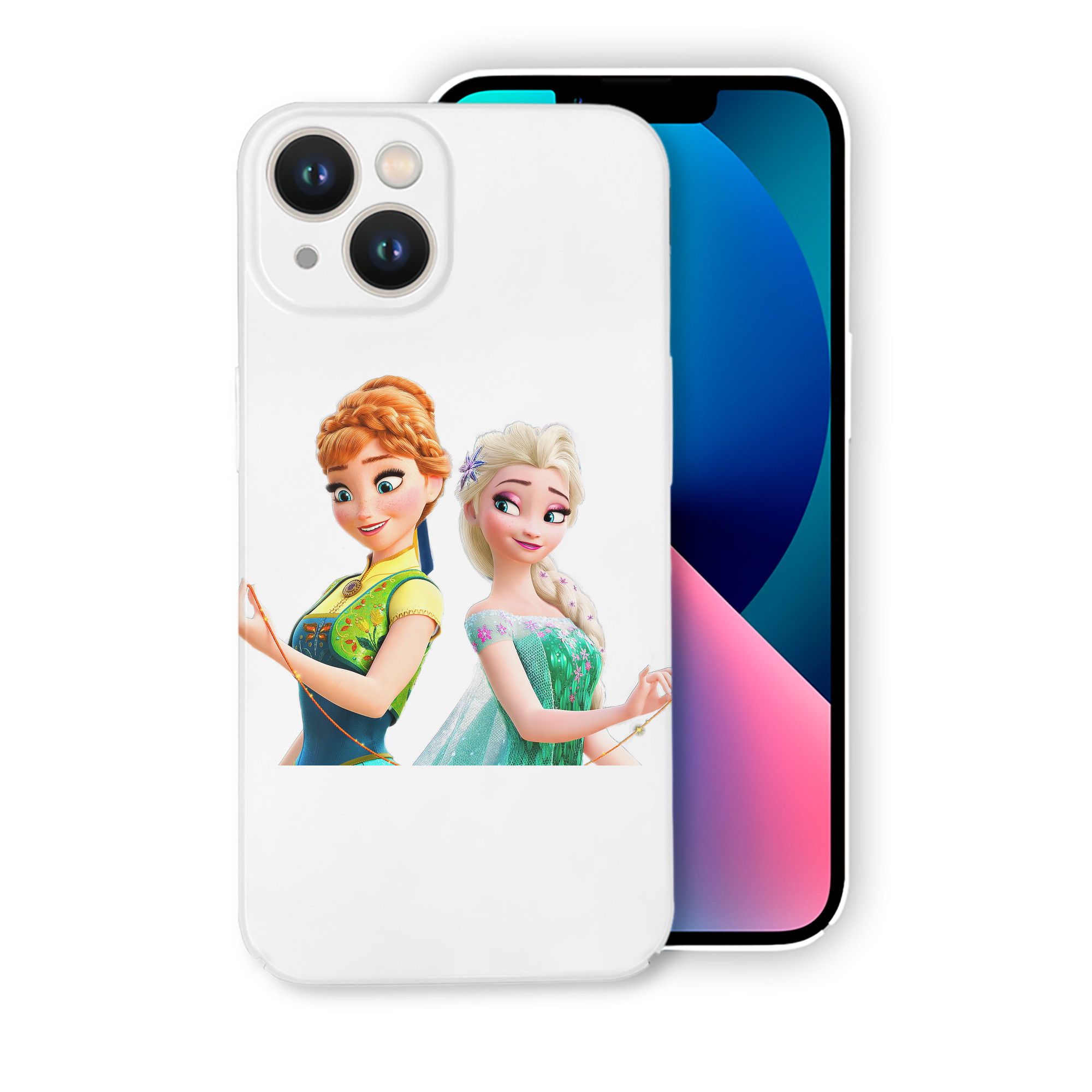 （画像用） アナと雪の女王 アンナ エルサ Frozen Anna Elsa 【iPhone 14シリーズ対応】ハードケース